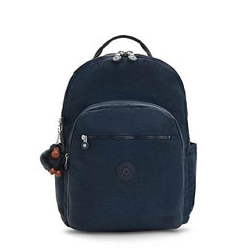 Kipling Seoul Extra Large 17" Backpack Laptop Táska Kék | HU 1641XY